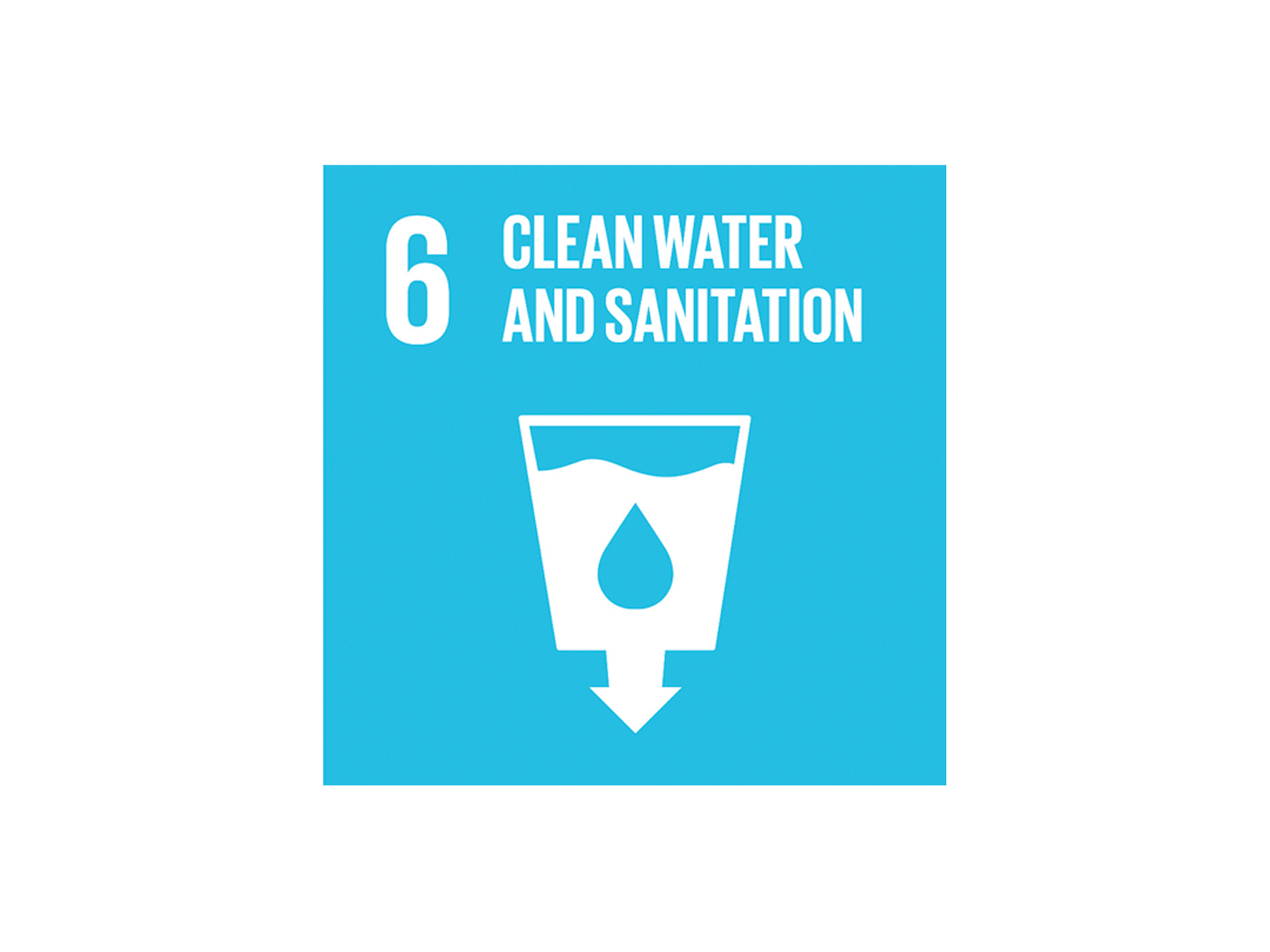 UN Sustainable Development Goal 6 logo